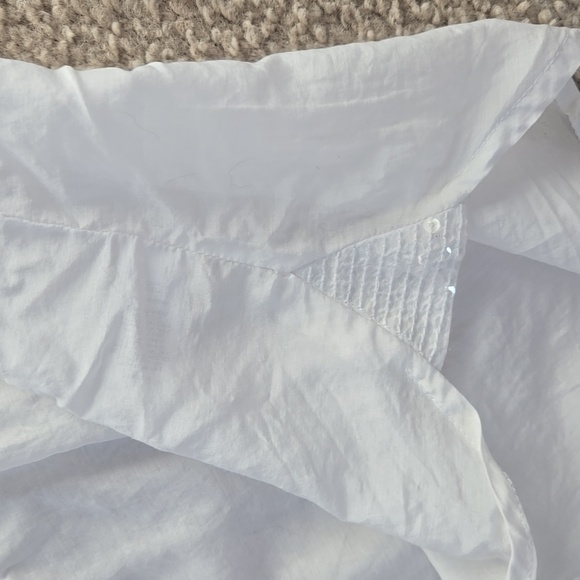 Express Sequin Rolled Sleeve Boho Peasant Shirt Size Small - Picture 4 of 11